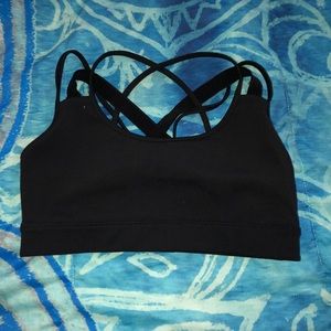Black sports bra